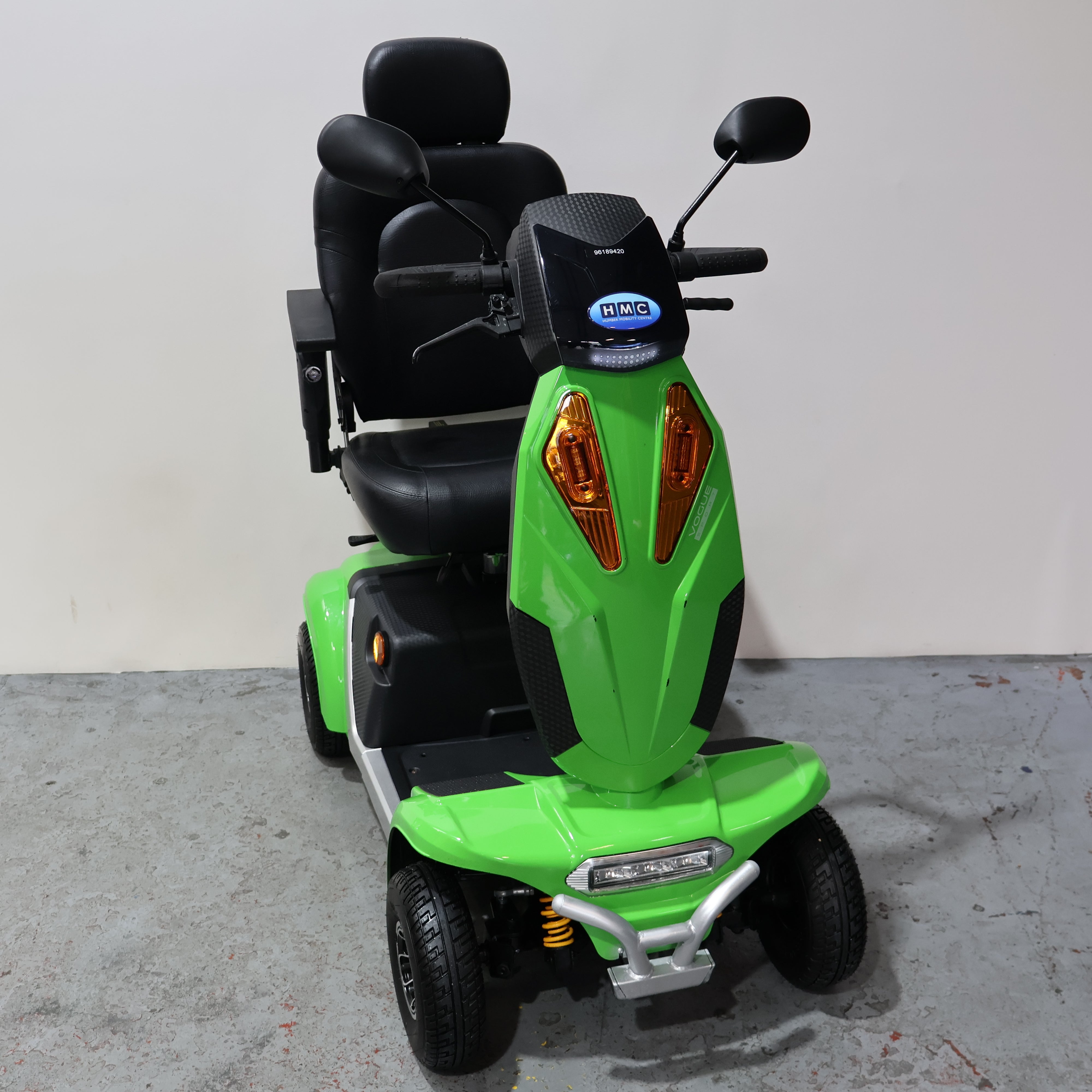 Monarch Vogue Sport Electric Mobility Scooter All Terrain Green 8mph - Humber Mobility Centre