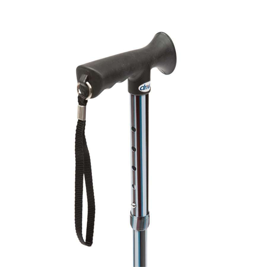 Petite Folding Walking Stick (Striped)