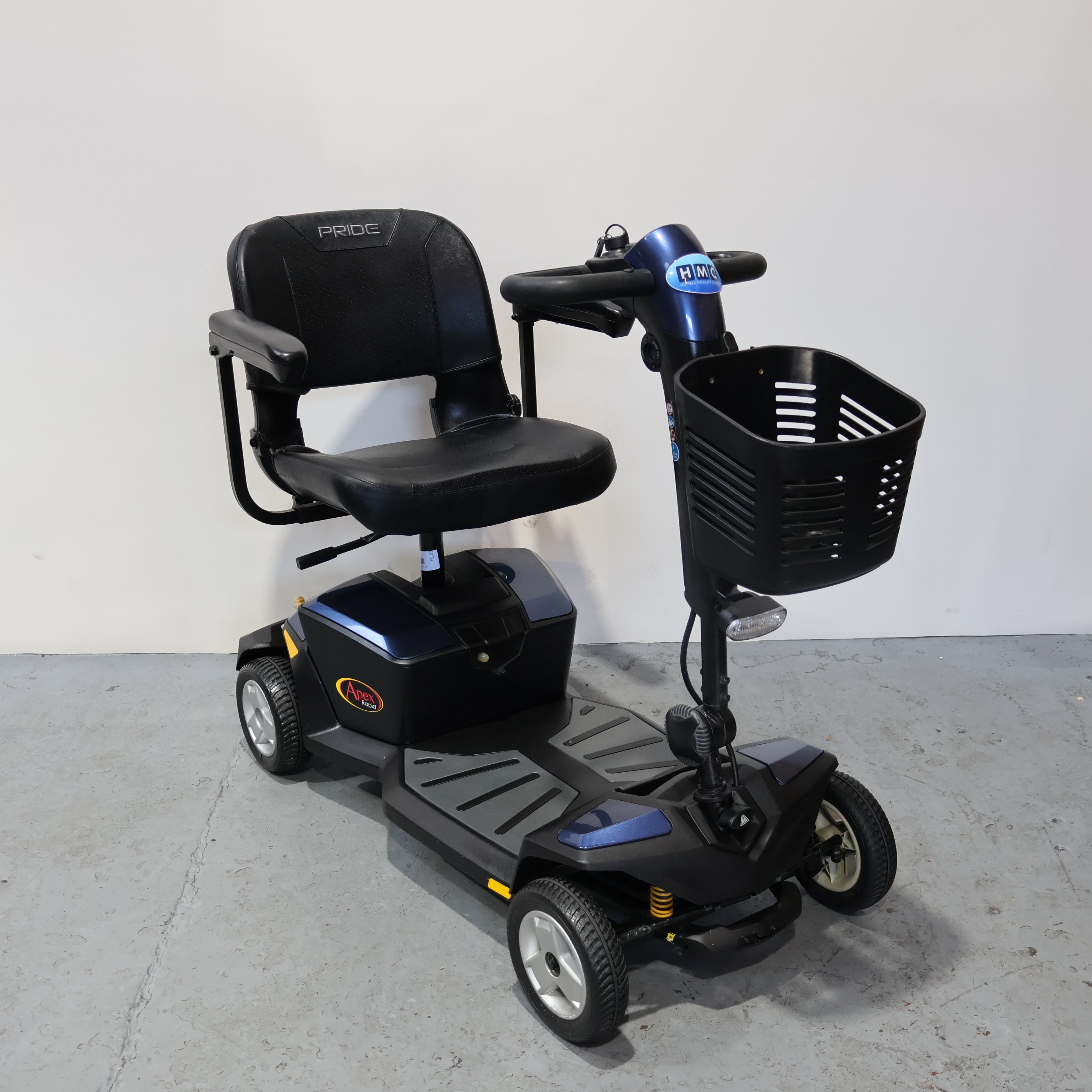 Pride Apex Rapid Boot Mobility Scooter 4mph Blue