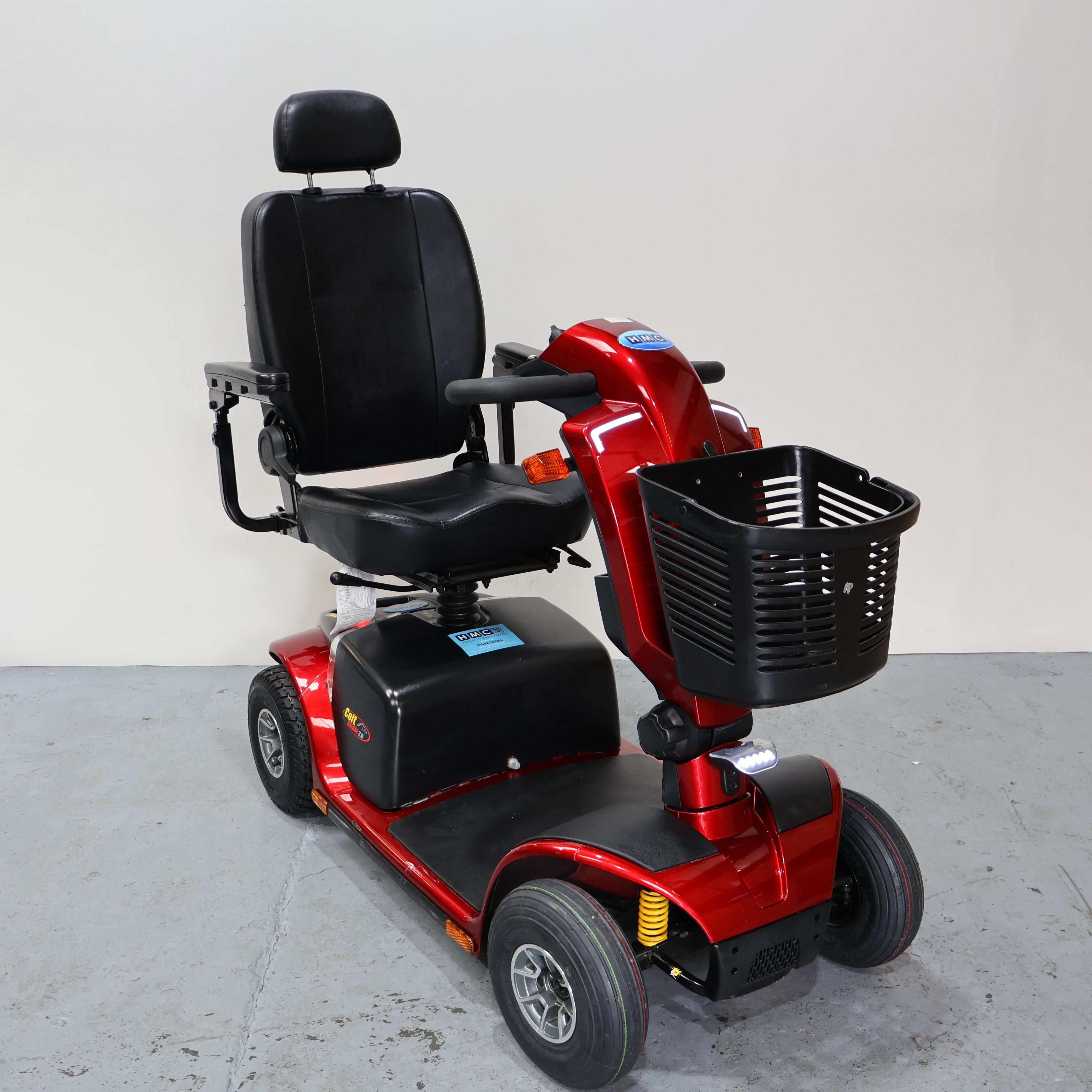 Pride Colt Deluxe 2.0 Mid Size Electric Mobility Scooter Red 6.25mph