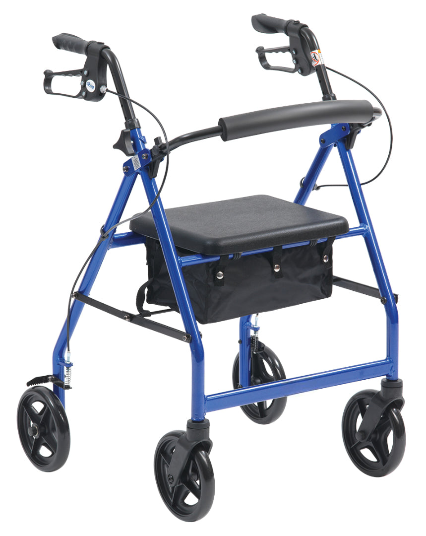 Aluminium Lightweight Rollator – H R8 Outdoor Mobility Walker with Seat & Bag
