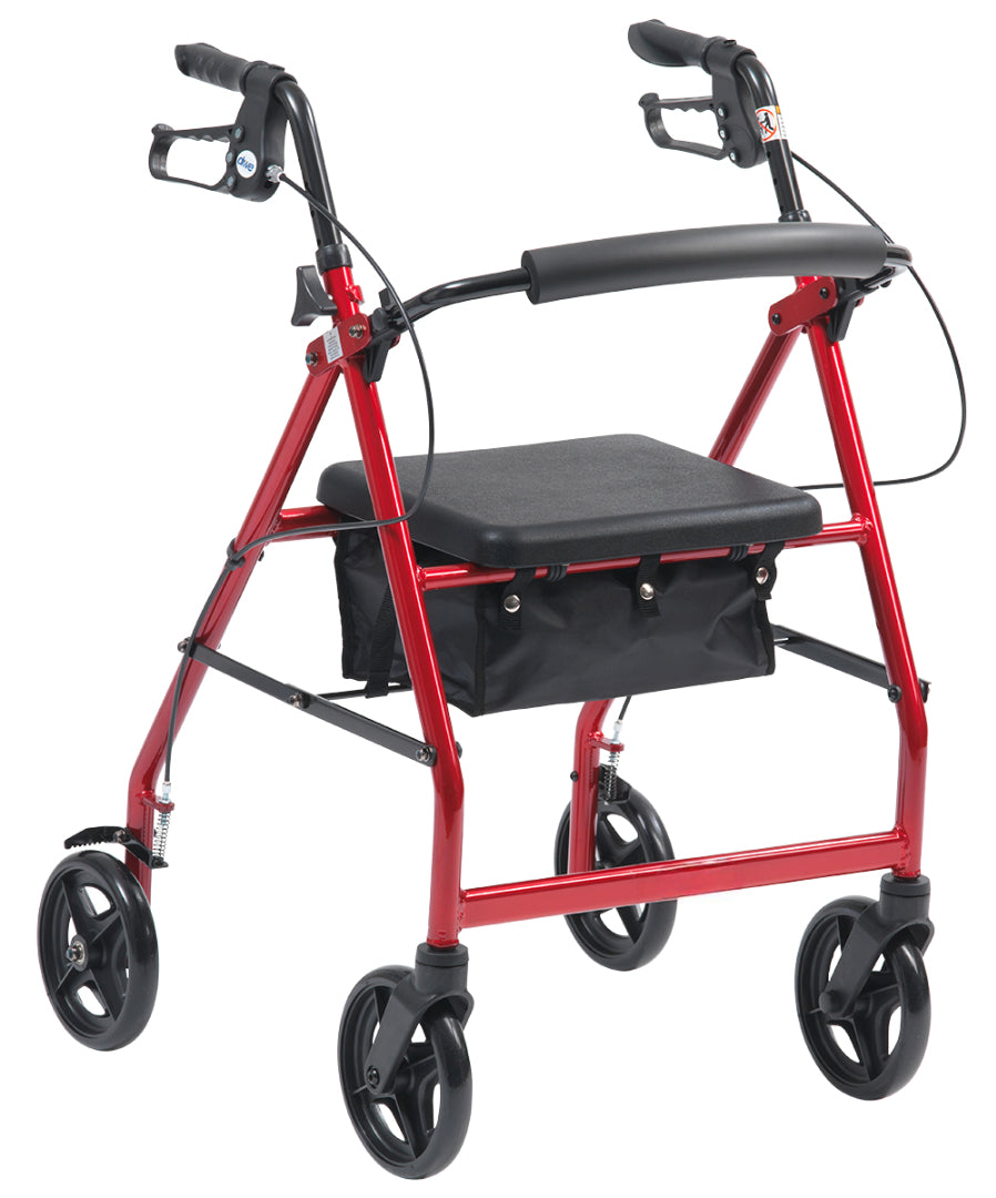 Aluminium Lightweight Rollator – H R8 Outdoor Mobility Walker with Seat & Bag