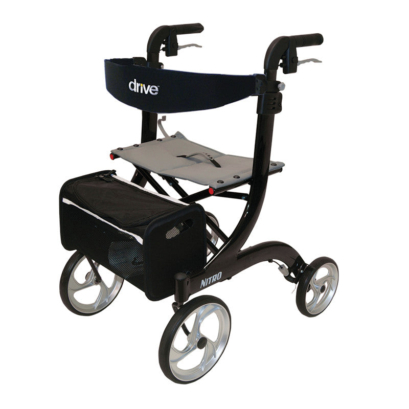 Drive Nitro Lightweight Rollator with Seat & Bag – Indoor & Outdoor Use