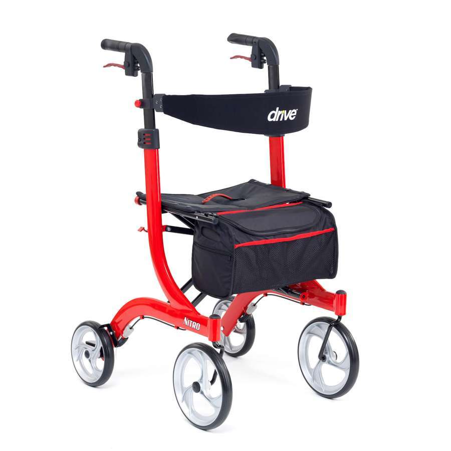 Nitro Rollator- Tall (Red)