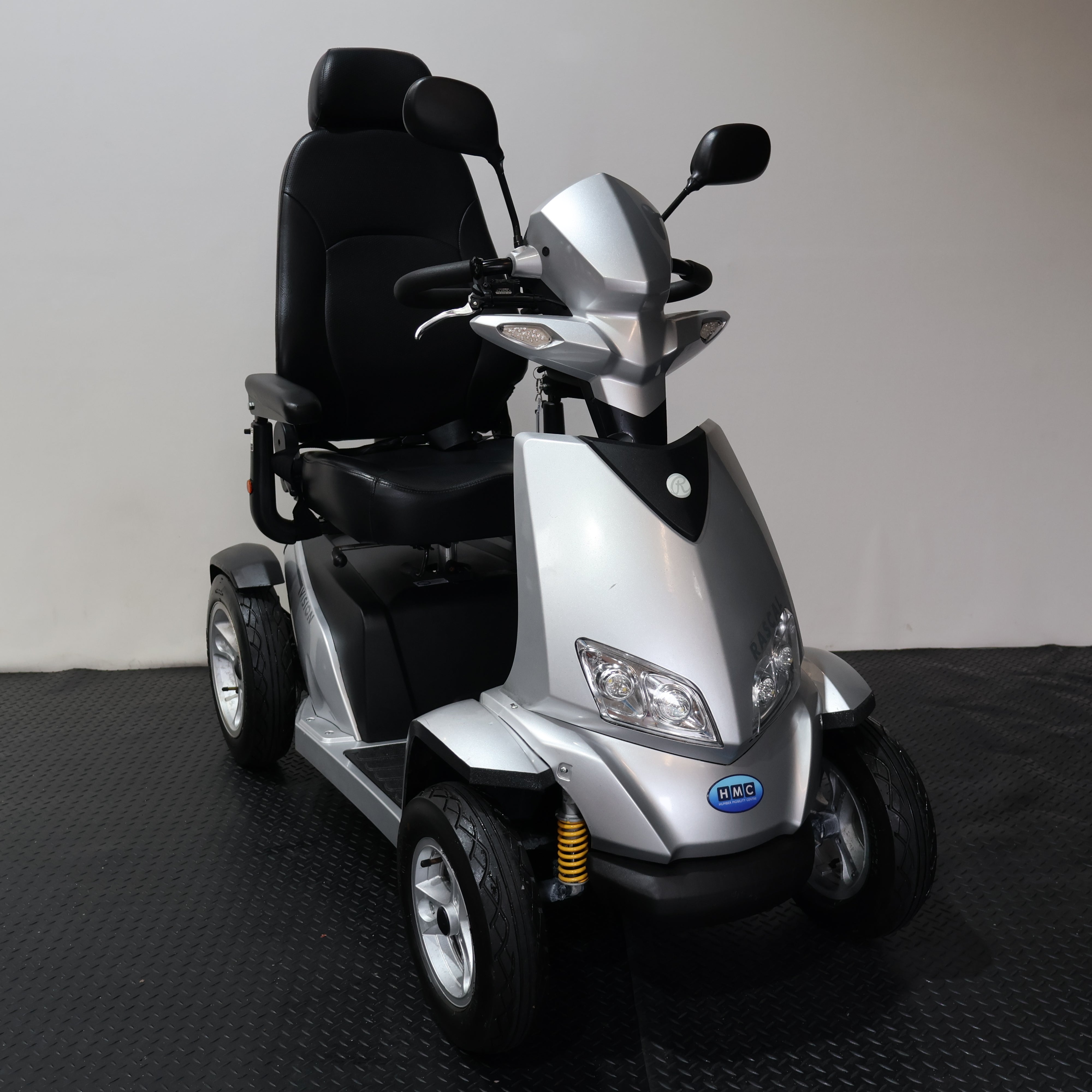 Rascal Vision Electric Mobility Scooter Silver All Terrain 8mph - Humber Mobility Centre
