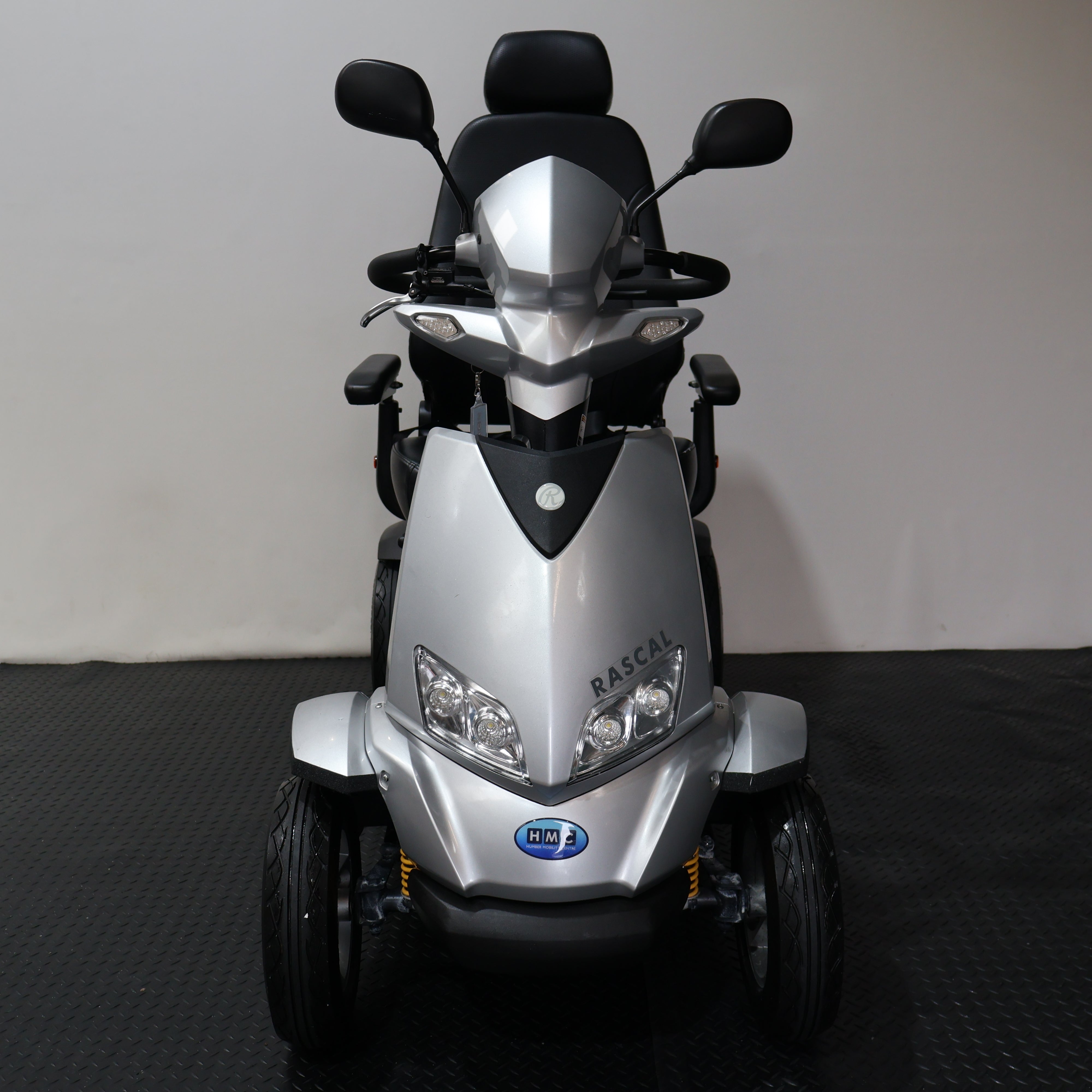 Rascal Vision Electric Mobility Scooter Silver All Terrain 8mph - Humber Mobility Centre