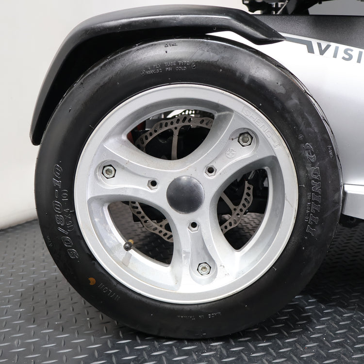 Rascal Vision Electric Mobility Scooter Silver All Terrain 8mph - Humber Mobility Centre