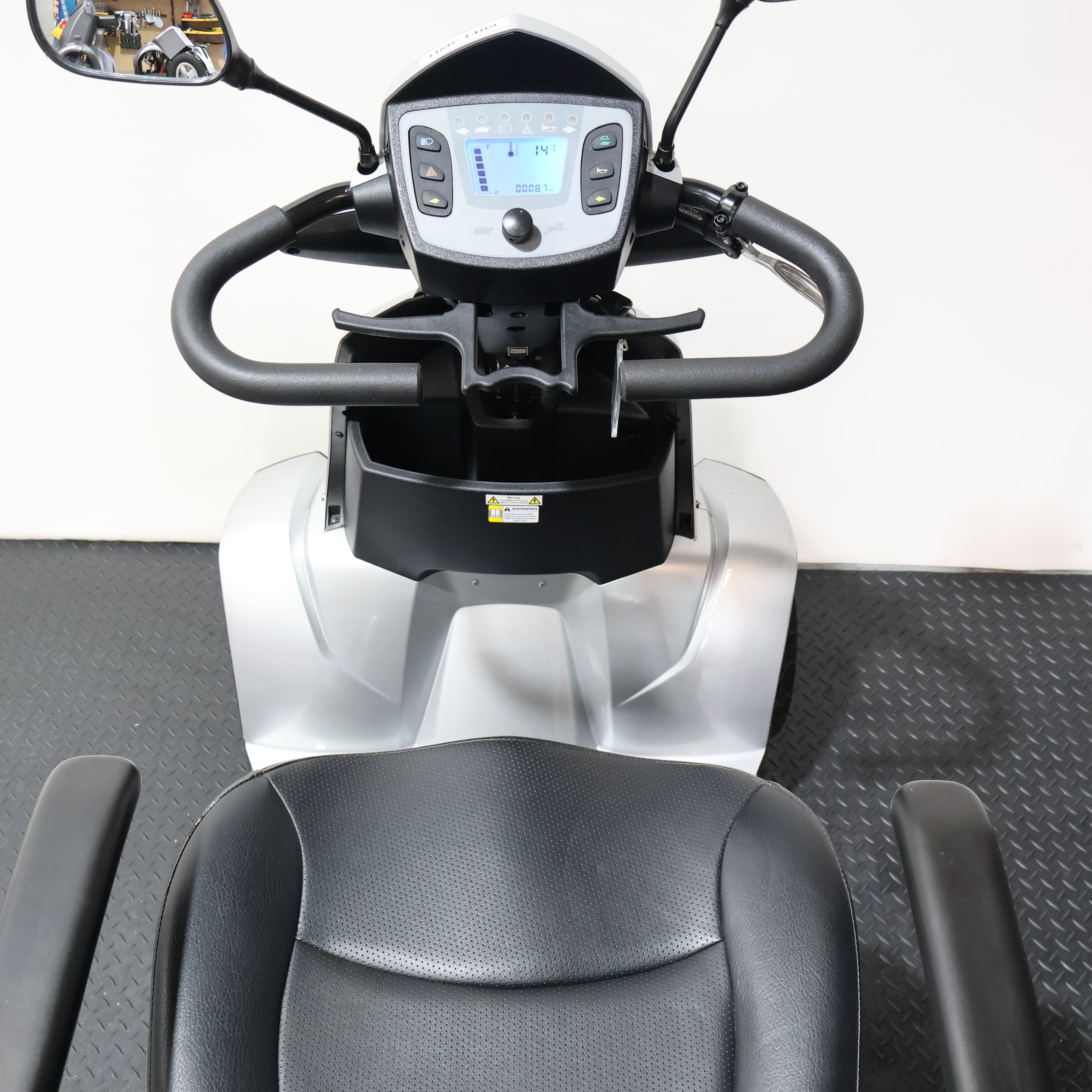 Rascal Vision Electric Mobility Scooter Silver All Terrain 8mph - Humber Mobility Centre