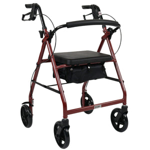 Aluminium Lightweight Rollator – HMC Rollator Outdoor Mobility Walker with Seat & Bag - Humber Mobility Centre