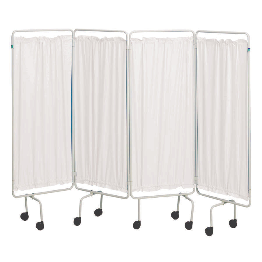 White Plastic Curtains (4 panels)