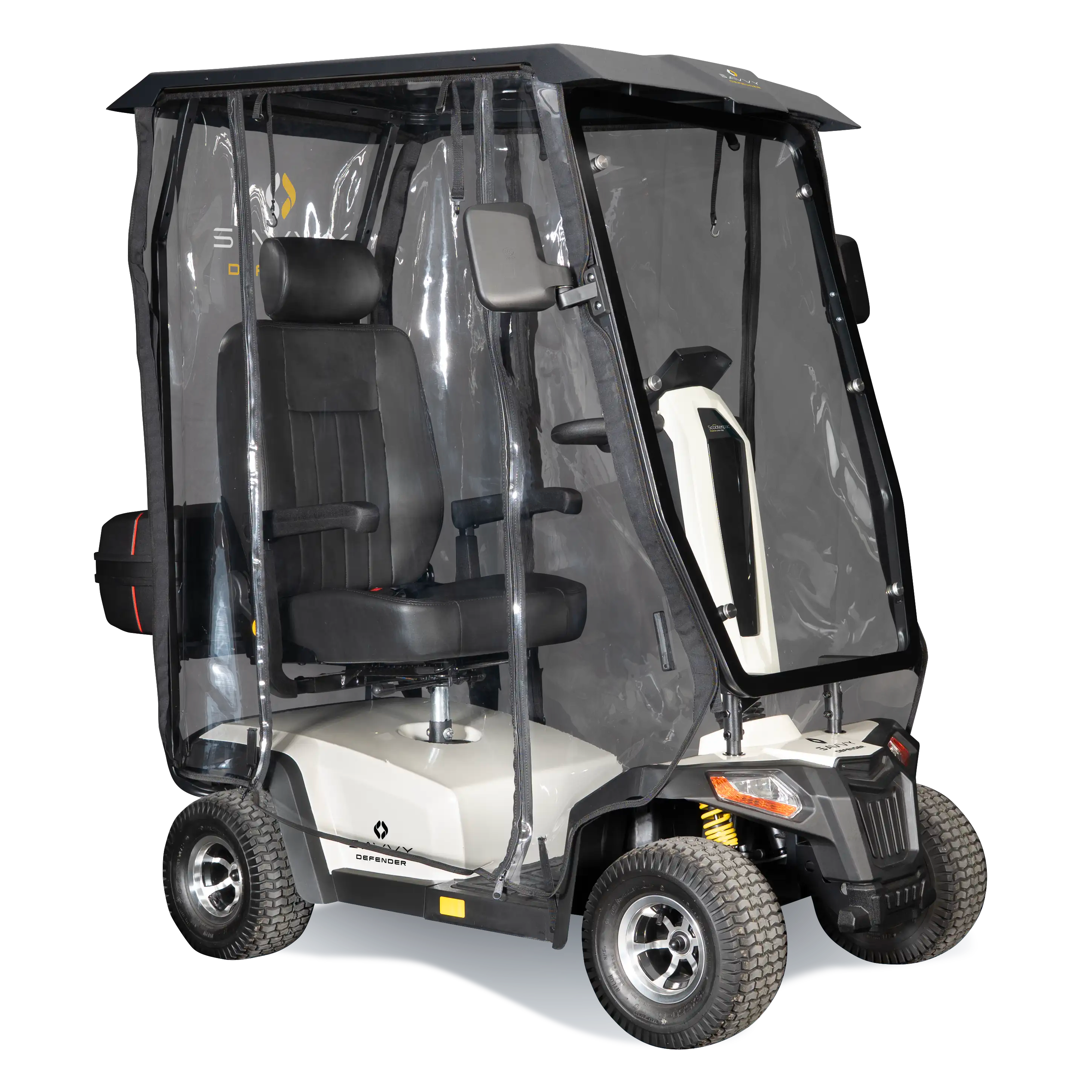Scooterpac Savvy Defender Canopy Mobility Scooter All Weather Road Legal 8mph - Humber Mobility Centre