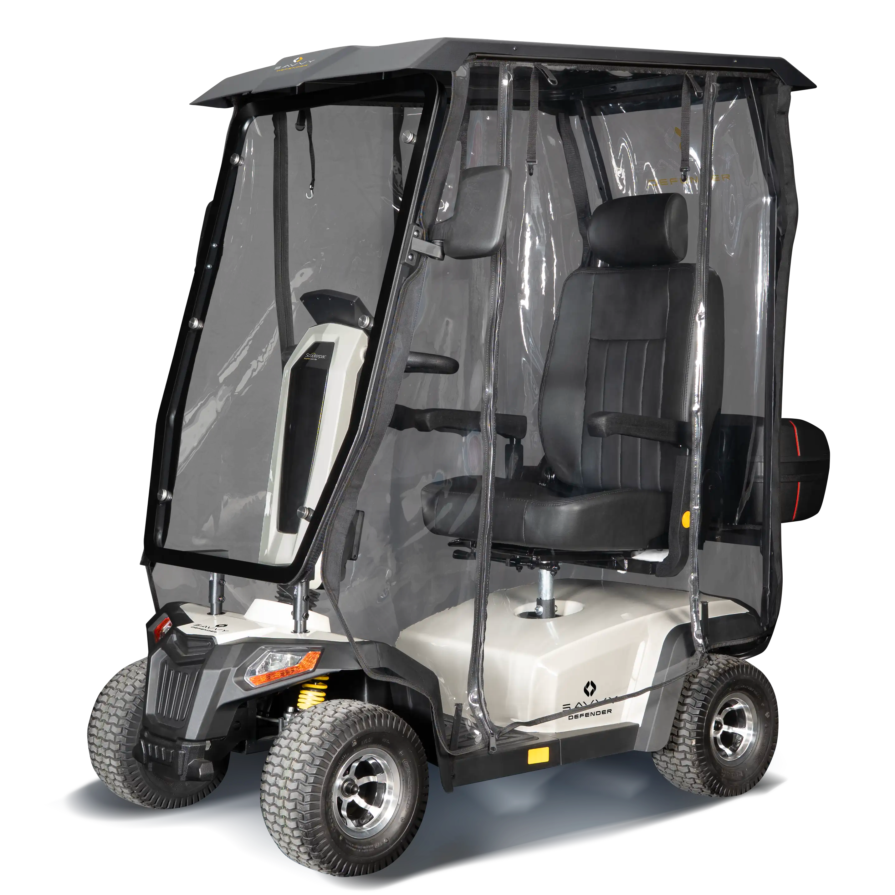 Scooterpac Savvy Defender Canopy Mobility Scooter All Weather Road Legal 8mph - Humber Mobility Centre