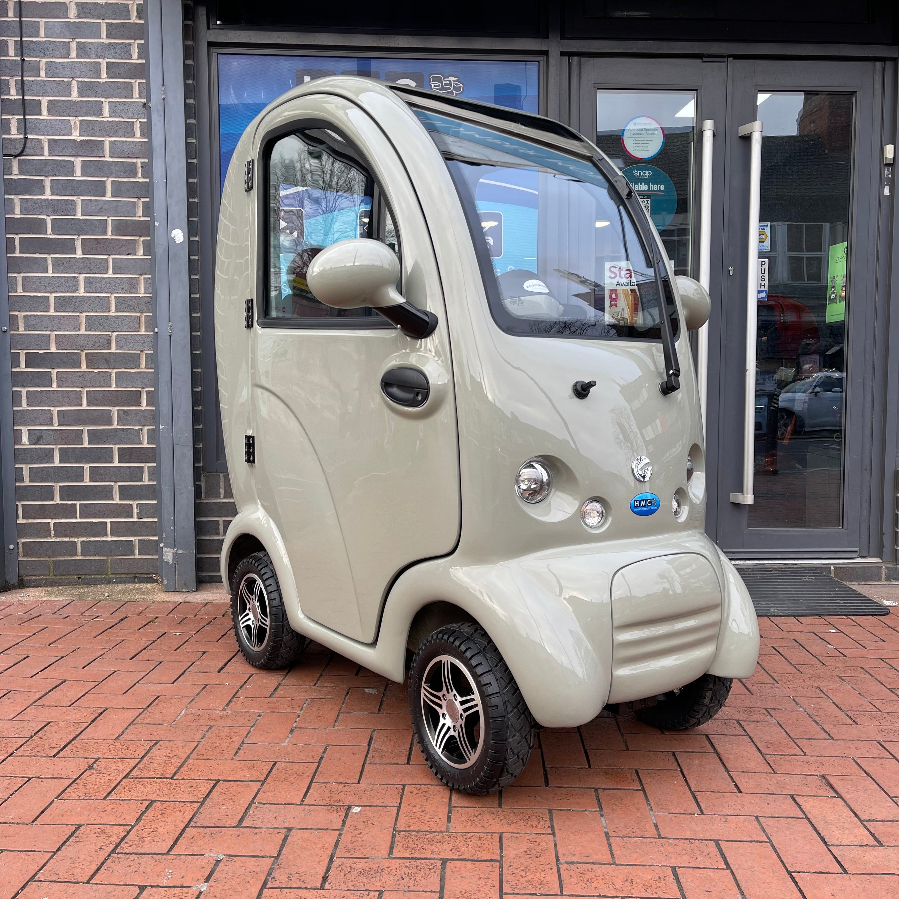 Scooterpac Cabin Car Mk2 Plus Mobility Scooter Stone Grey 8mph