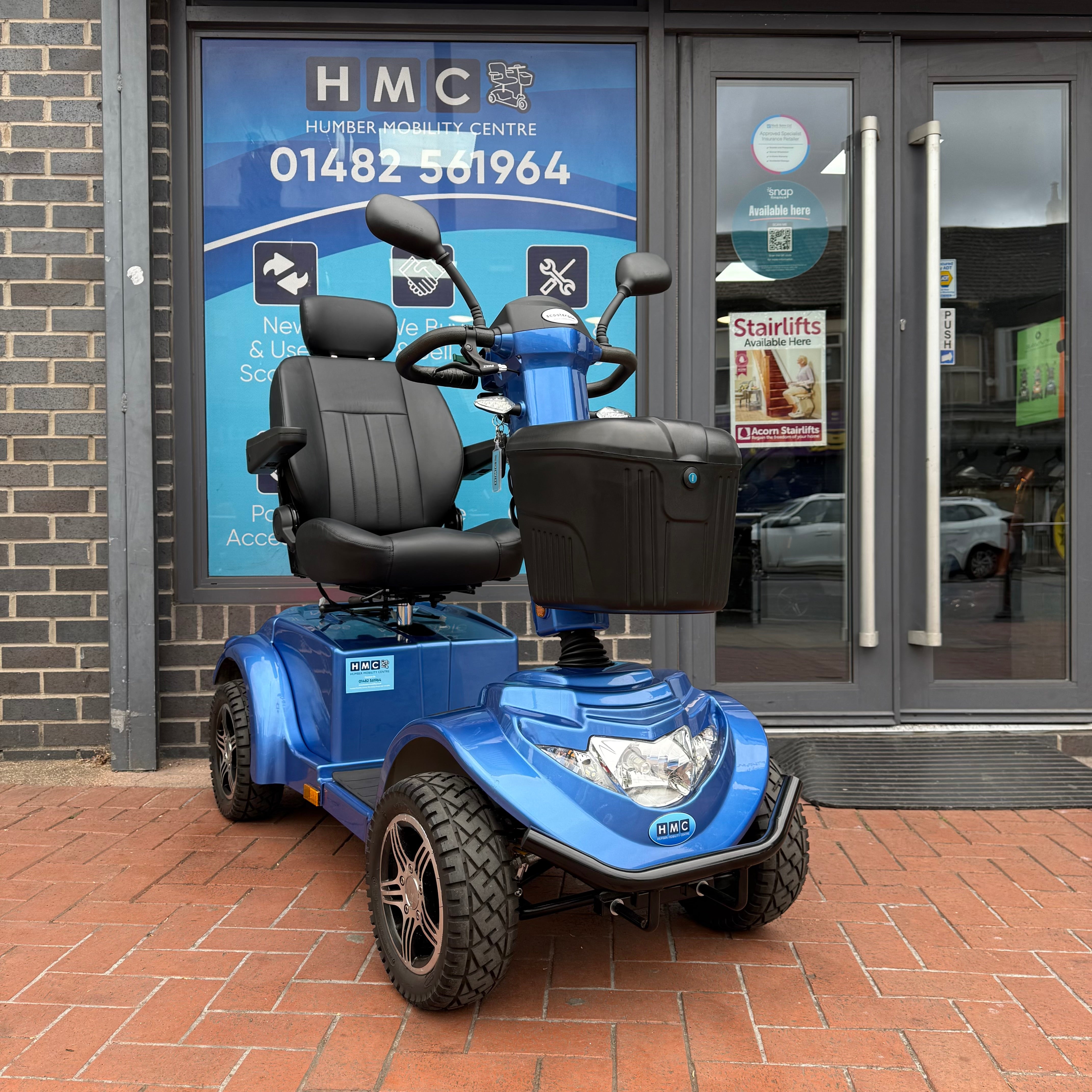Scooterpac Ignite Large All Terrain Blue Electric Mobility Scooter 8mph 2021