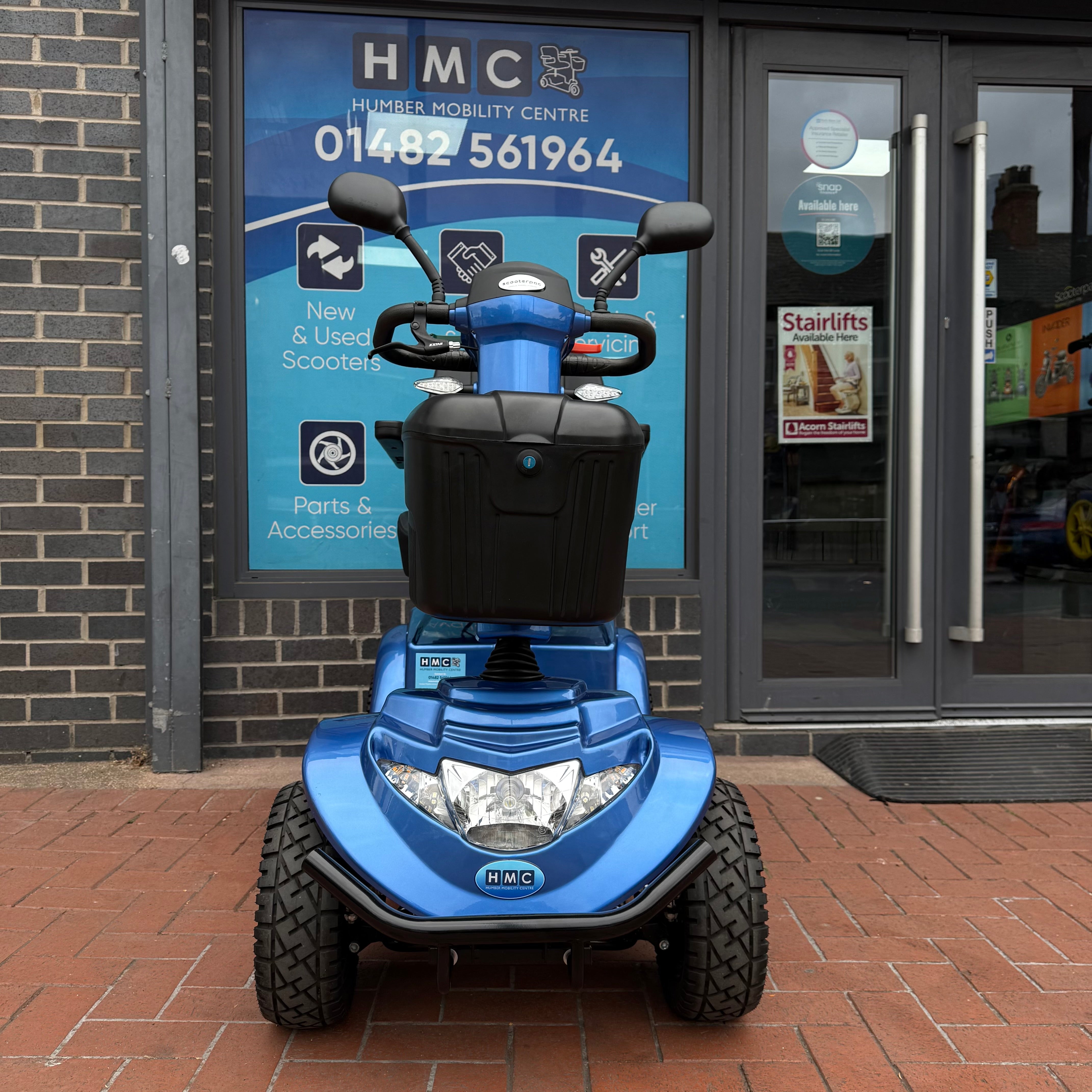 Scooterpac Ignite Large All Terrain Blue Electric Mobility Scooter 8mph 2021