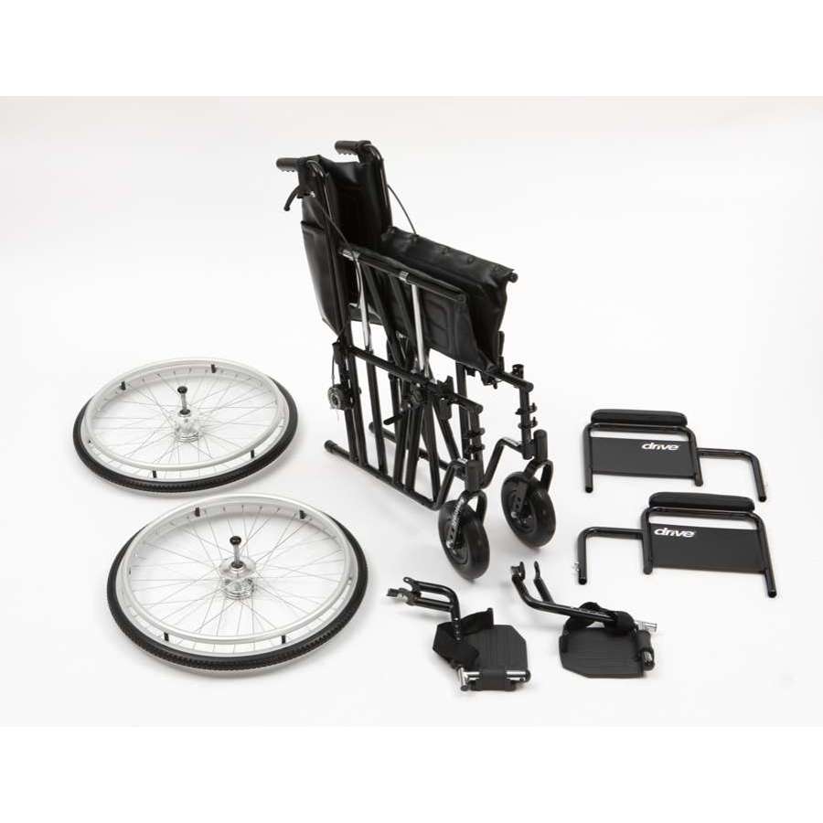 Sentra Wheelchair with Drum Brakes (24")