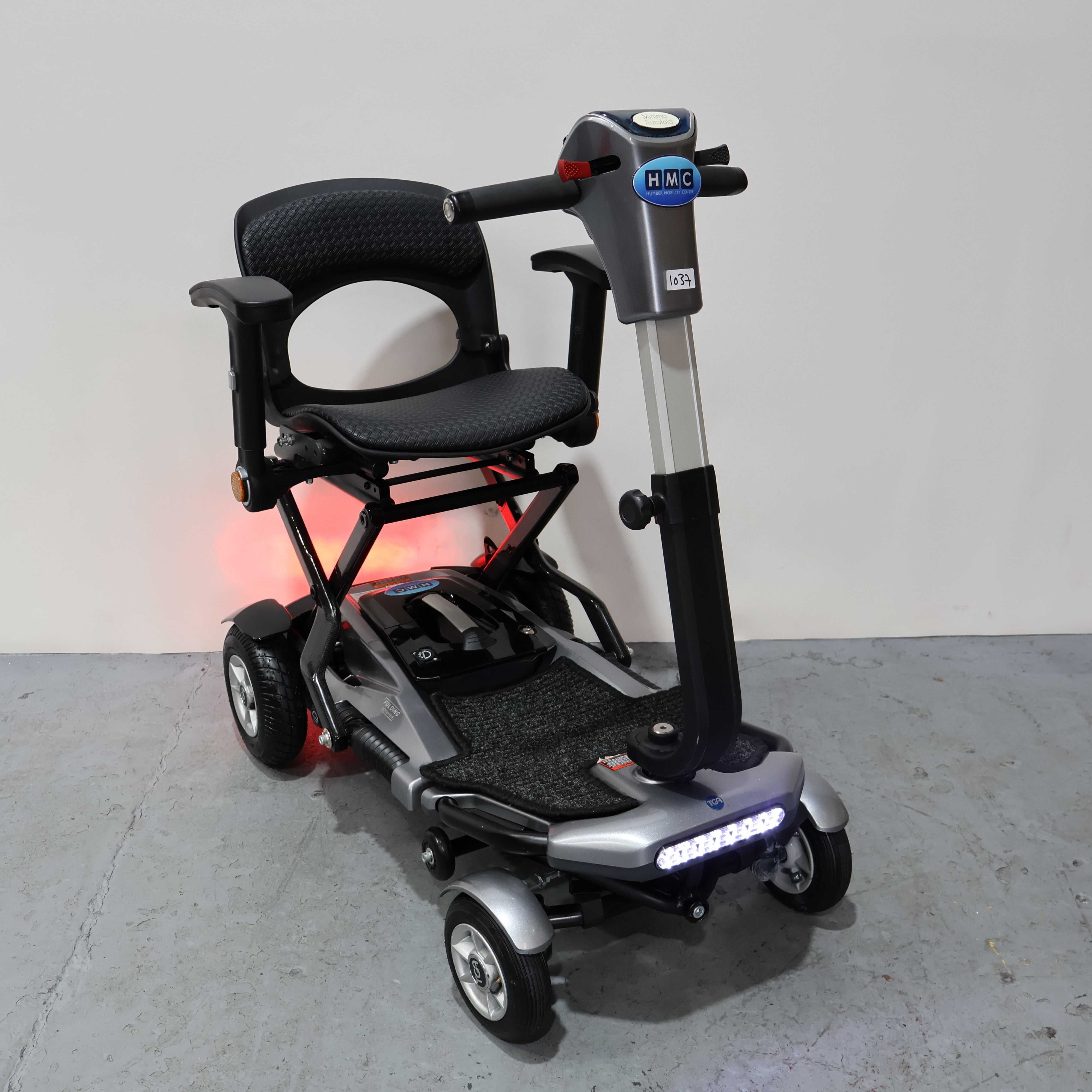 TGA Minio Auto Fold Electric Mobility Scooter Silver 4mph