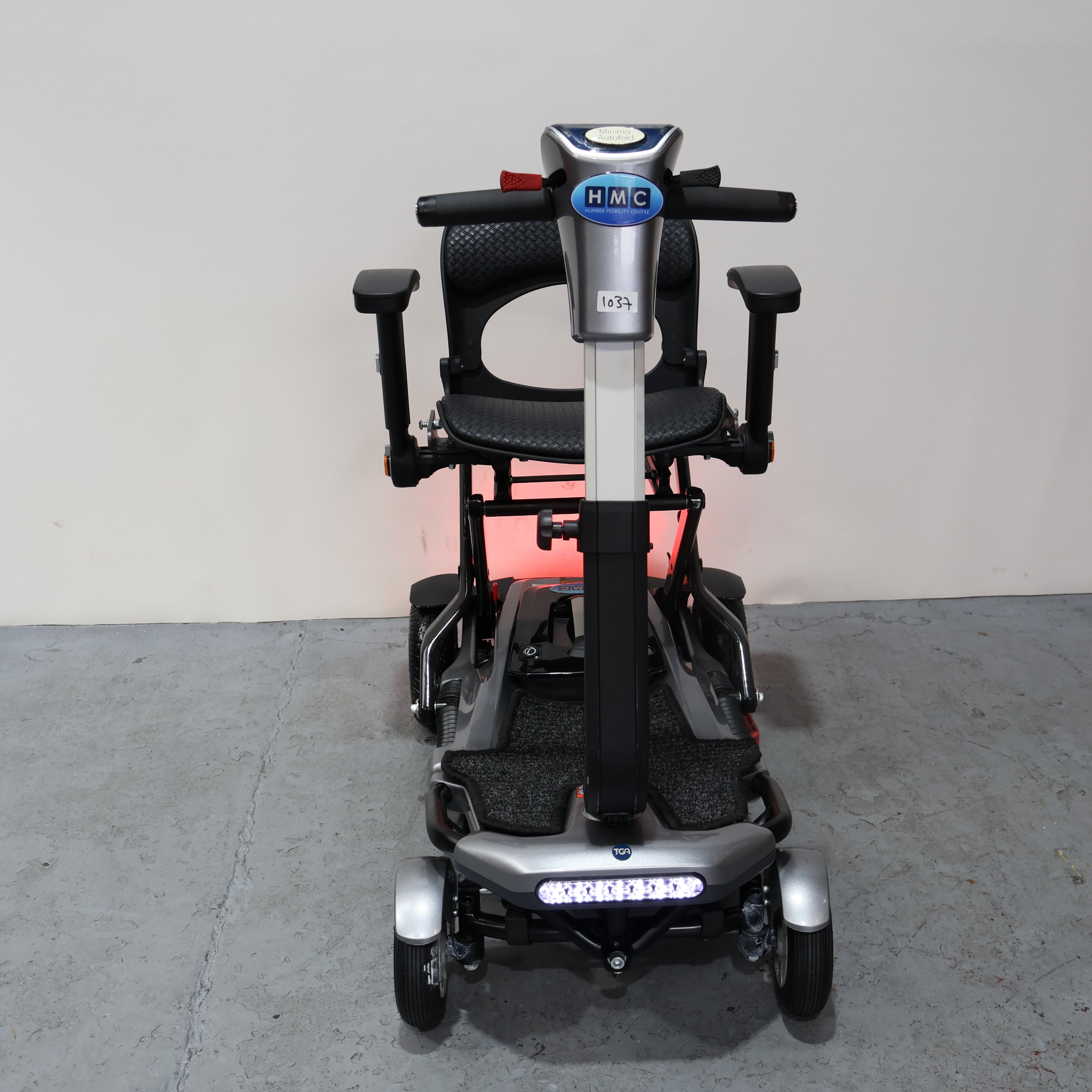 TGA Minio Auto Fold Electric Mobility Scooter Silver 4mph