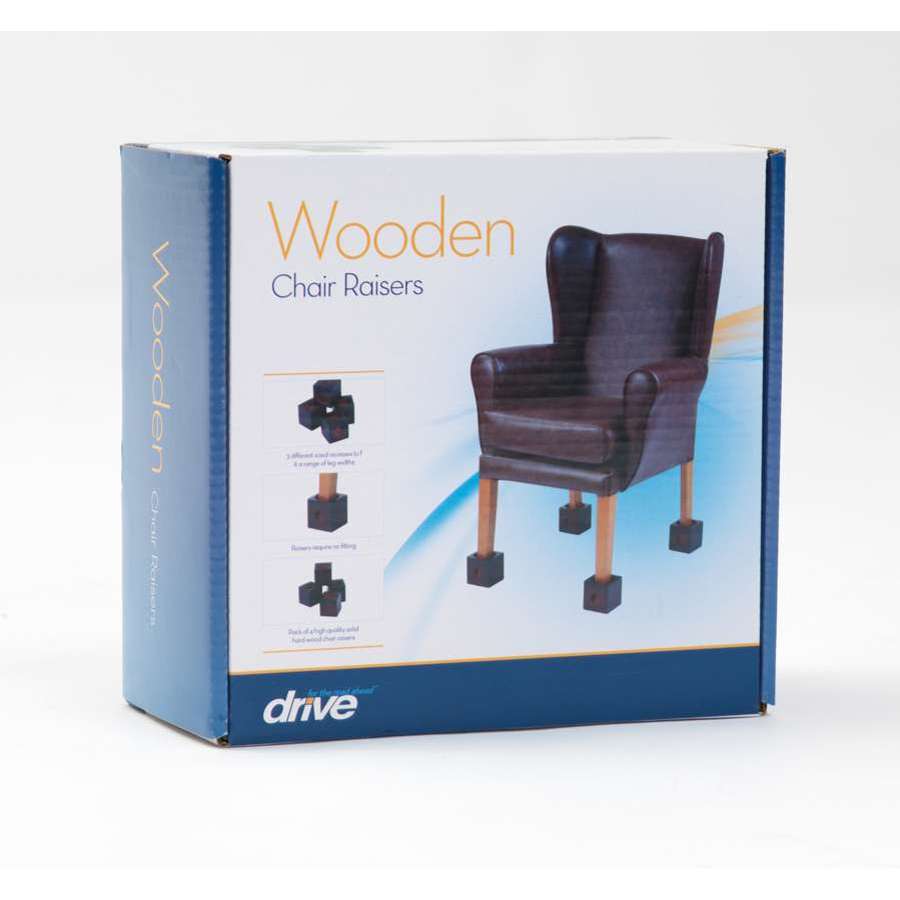 Wooden Chair Raisers - 3" (Set of 4)