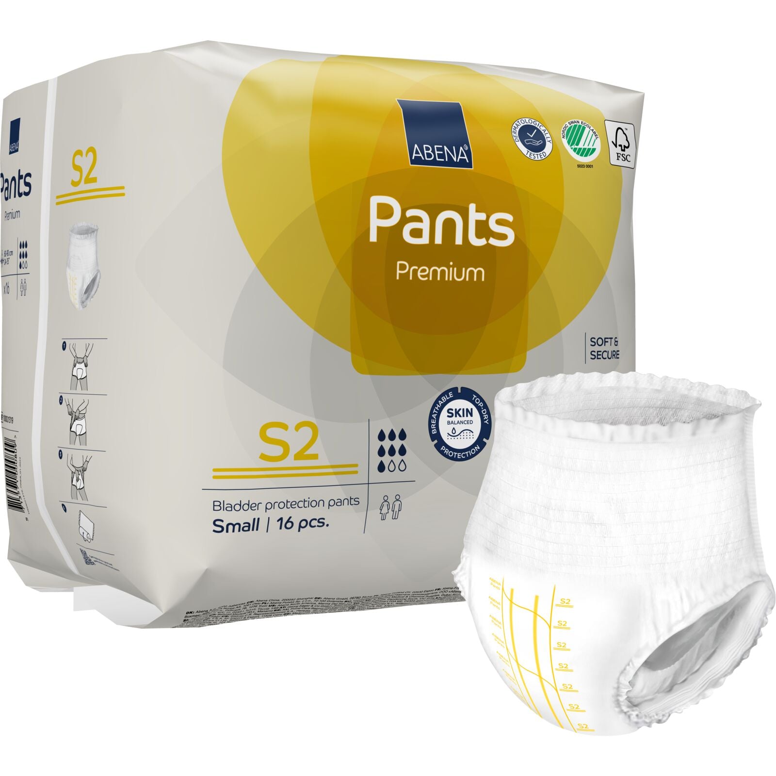 Abena Pants Premium Level 2 – Pull-Up Incontinence Pants (S–XL)