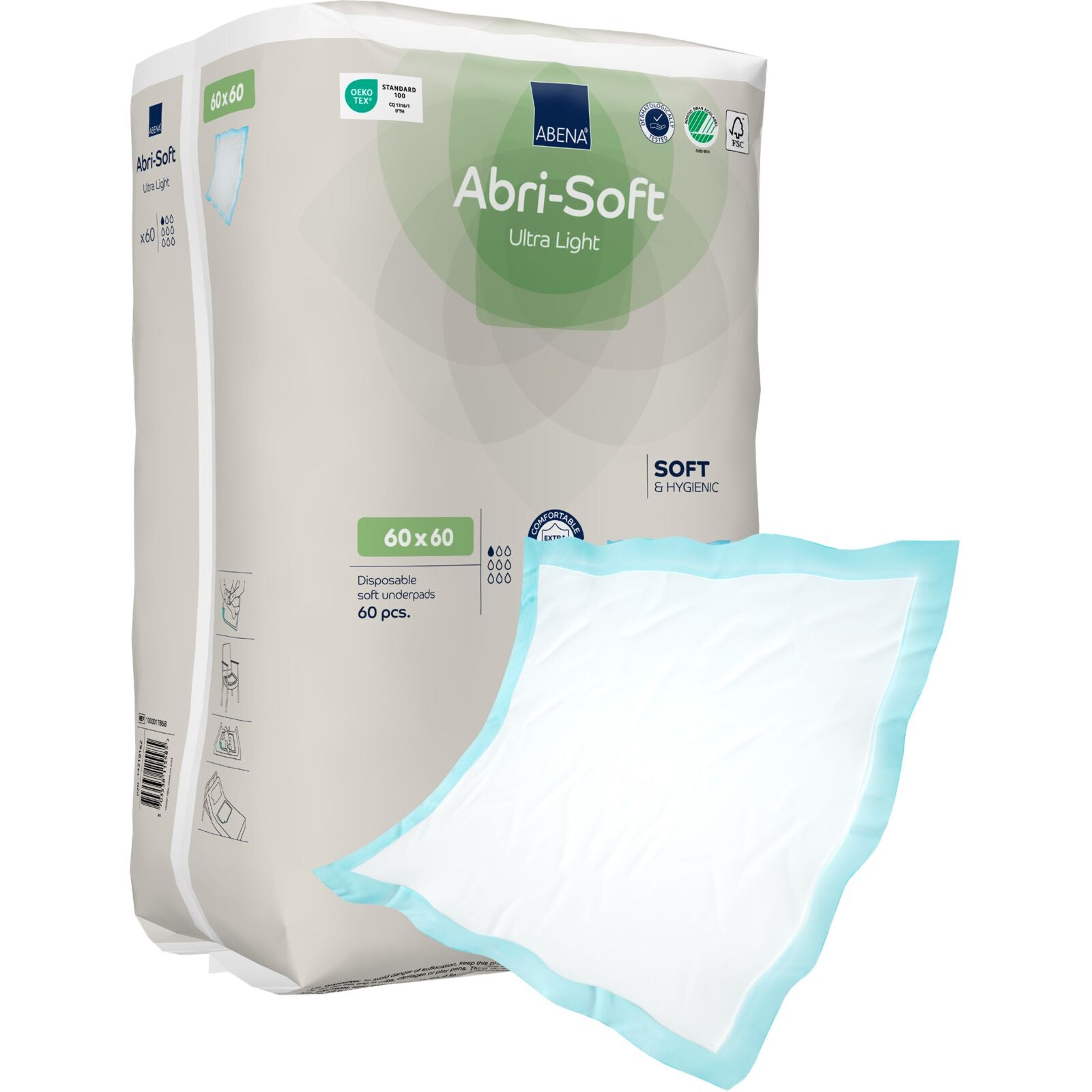 Abena Abri-Soft Basic Disposable Bed Pads – Multiple Sizes (Pack of 30)