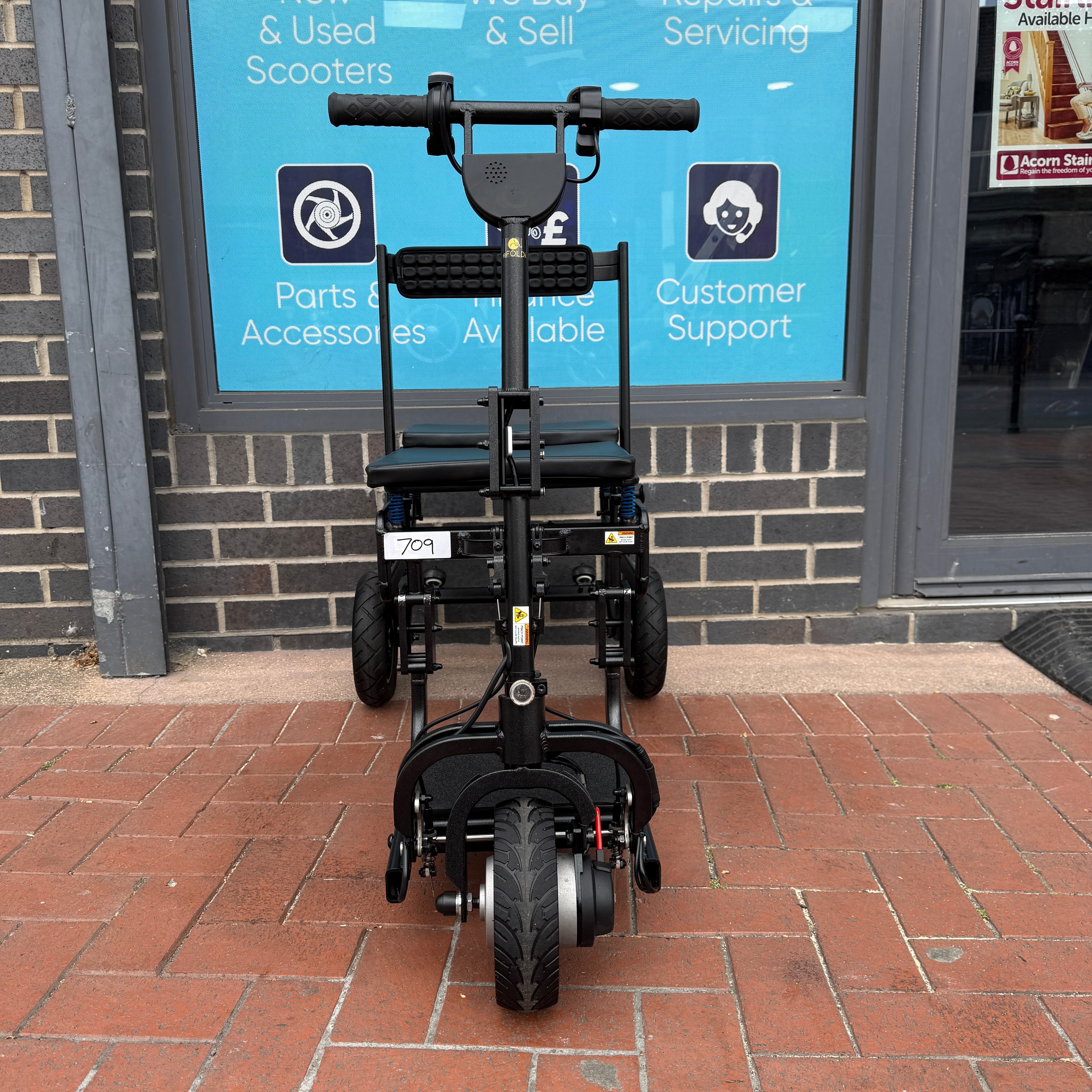 eFOLDi Lite Light Compact Electric Mobility Scooter 4mph - Humber Mobility Centre