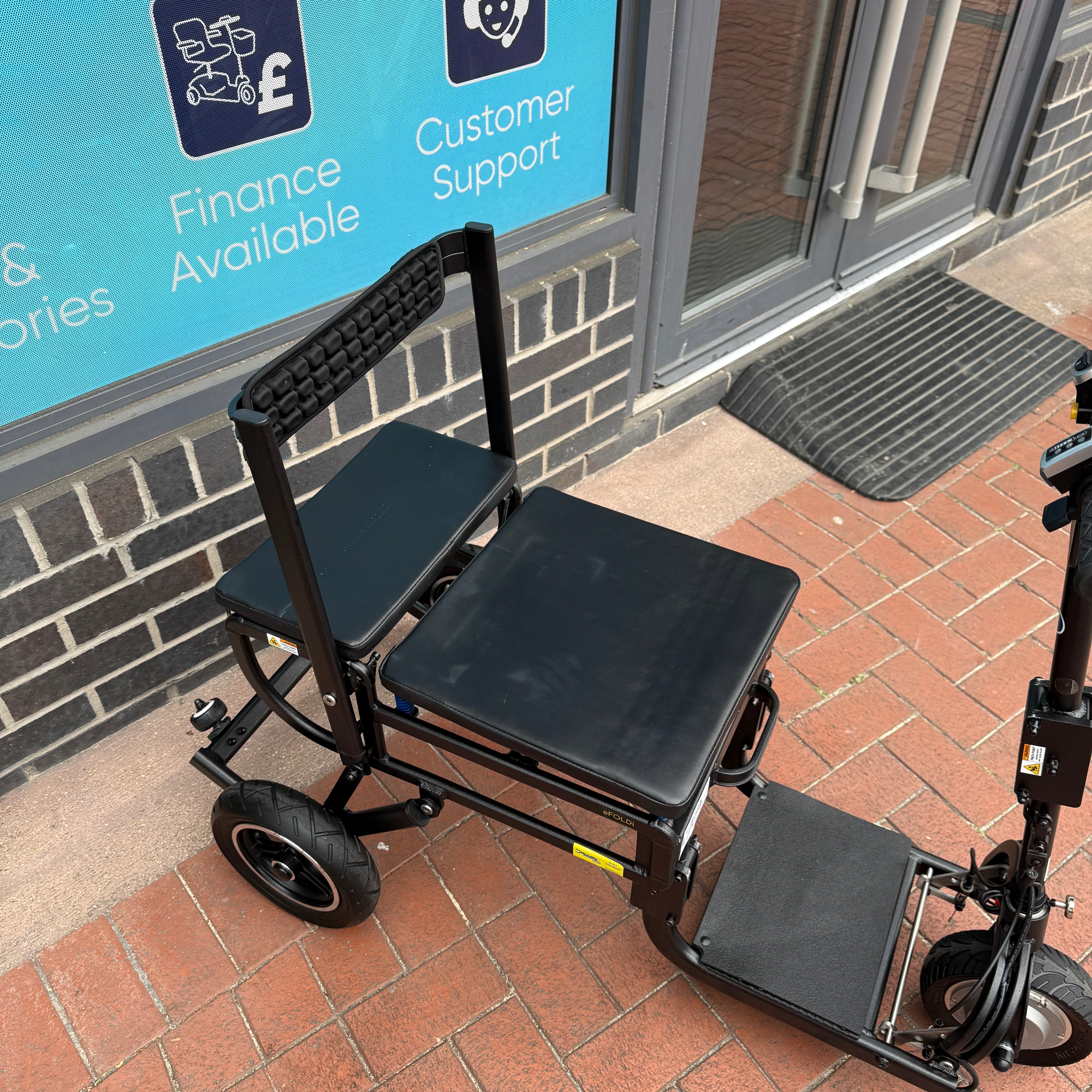 eFOLDi Lite Light Compact Electric Mobility Scooter 4mph - Humber Mobility Centre