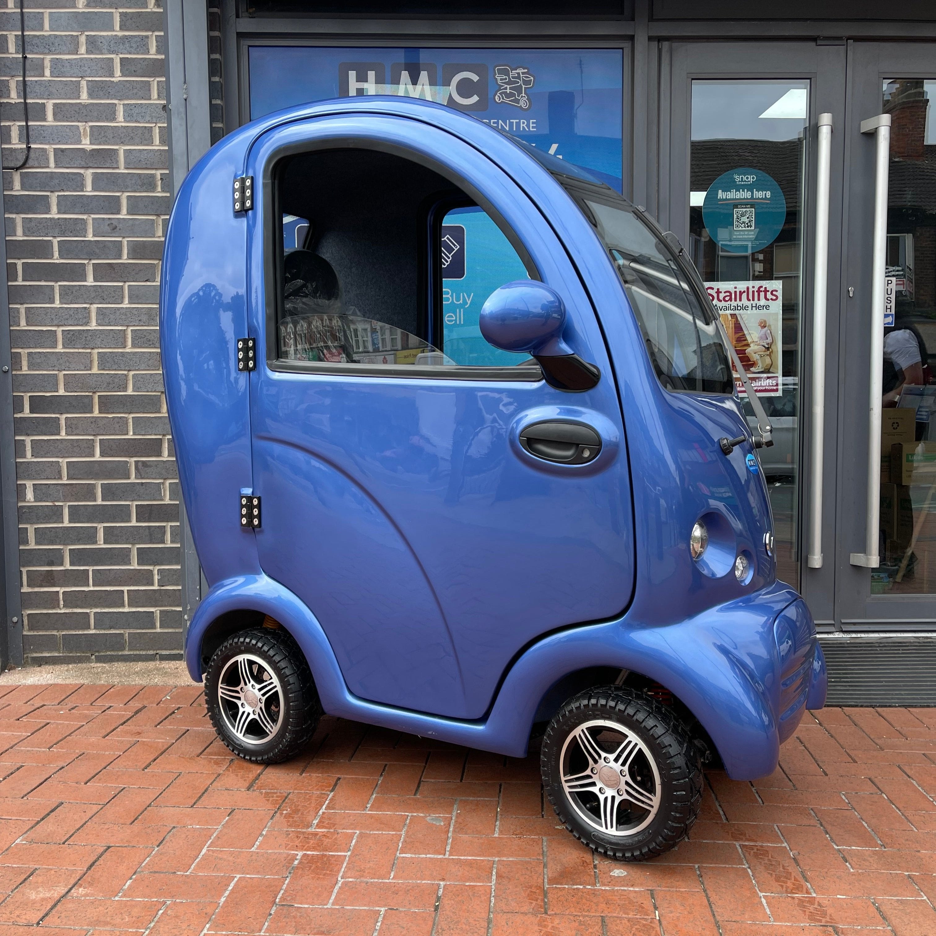 Scooterpac Cabin Car Mk2 Plus Azure Blue Mobility Scooter 8mph