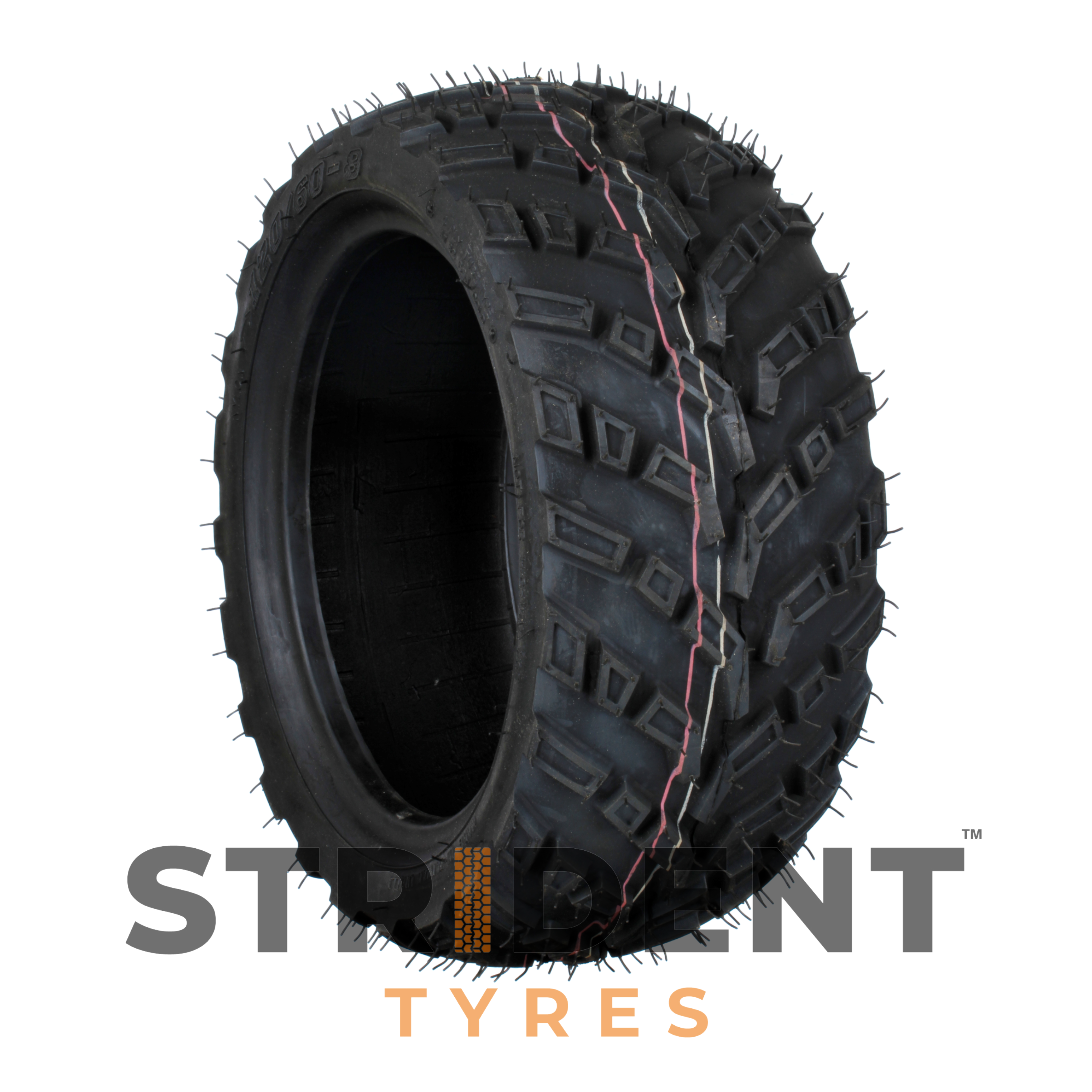 Pneumatic Black Tyre 120/60-8