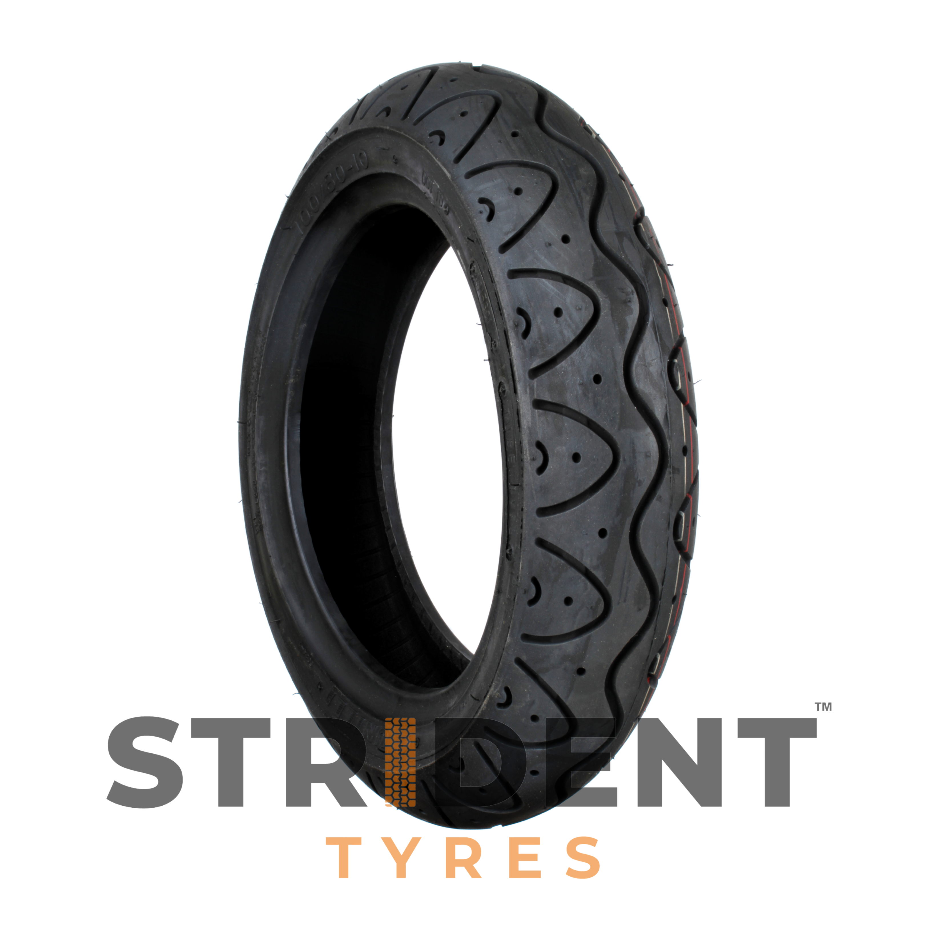 Pneumatic Black Tyre 100/80-10