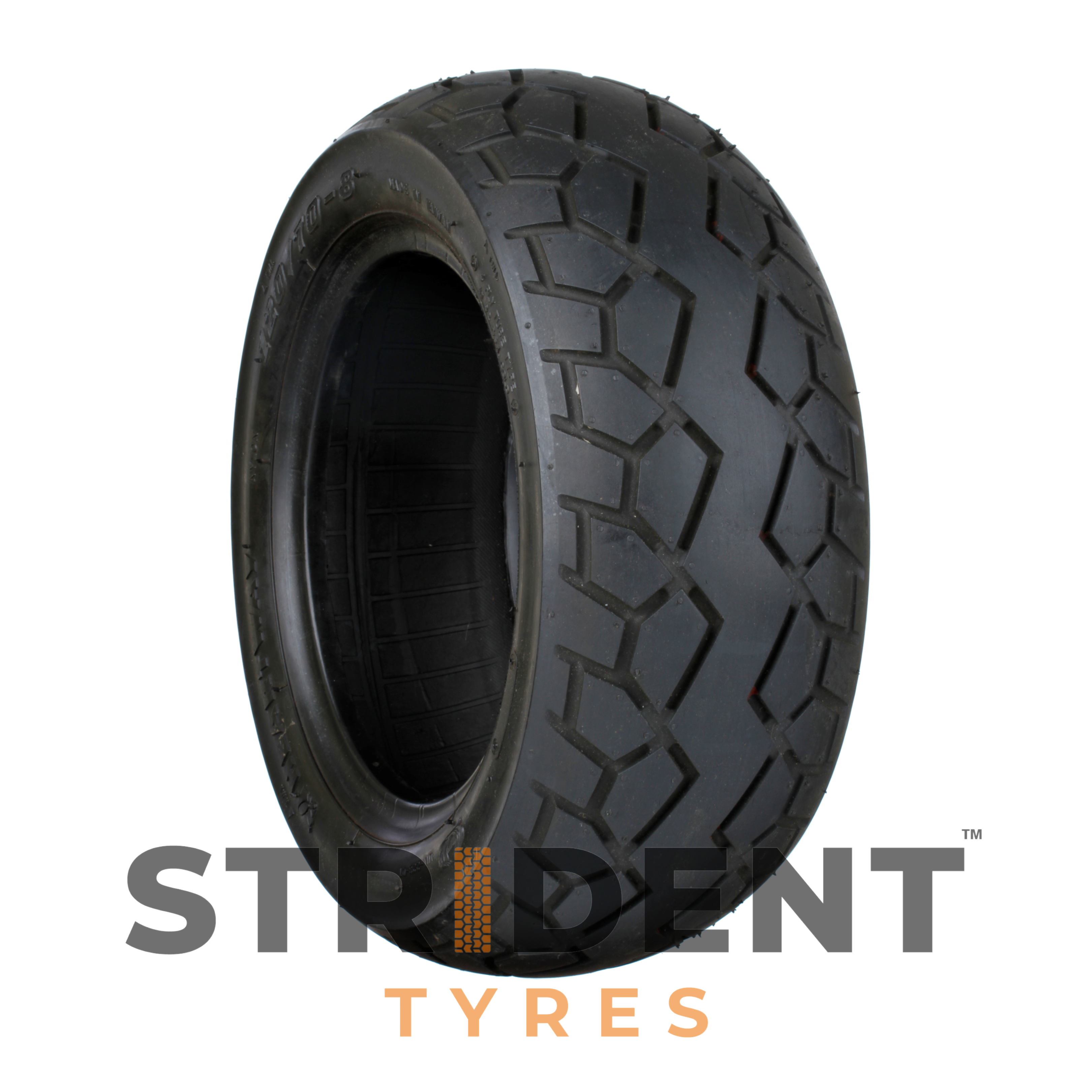Pneumatic Black Tyre 120/70-8
