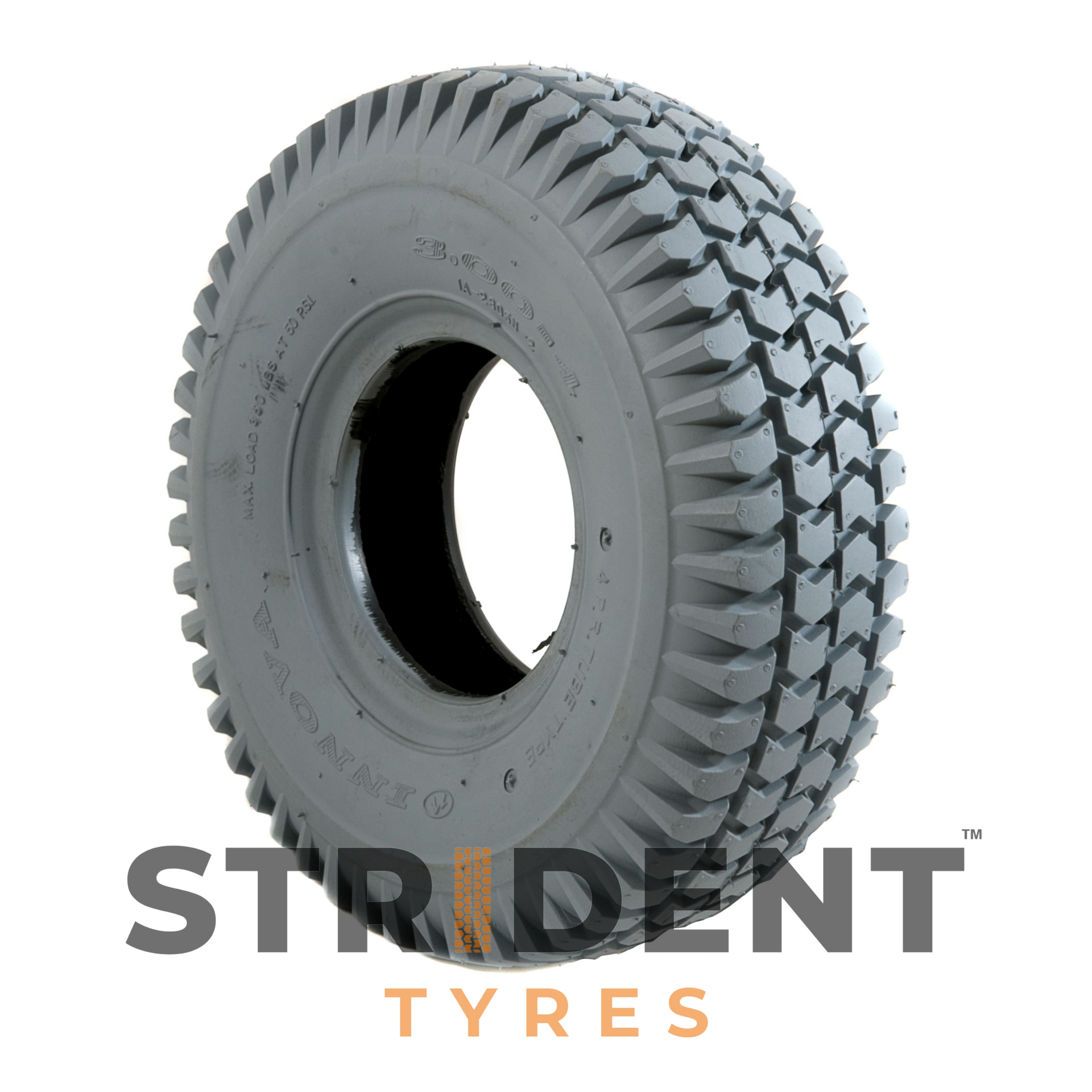 Pneumatic Grey Tyre 260X85 (3.00-4) - Humber Mobility Centre