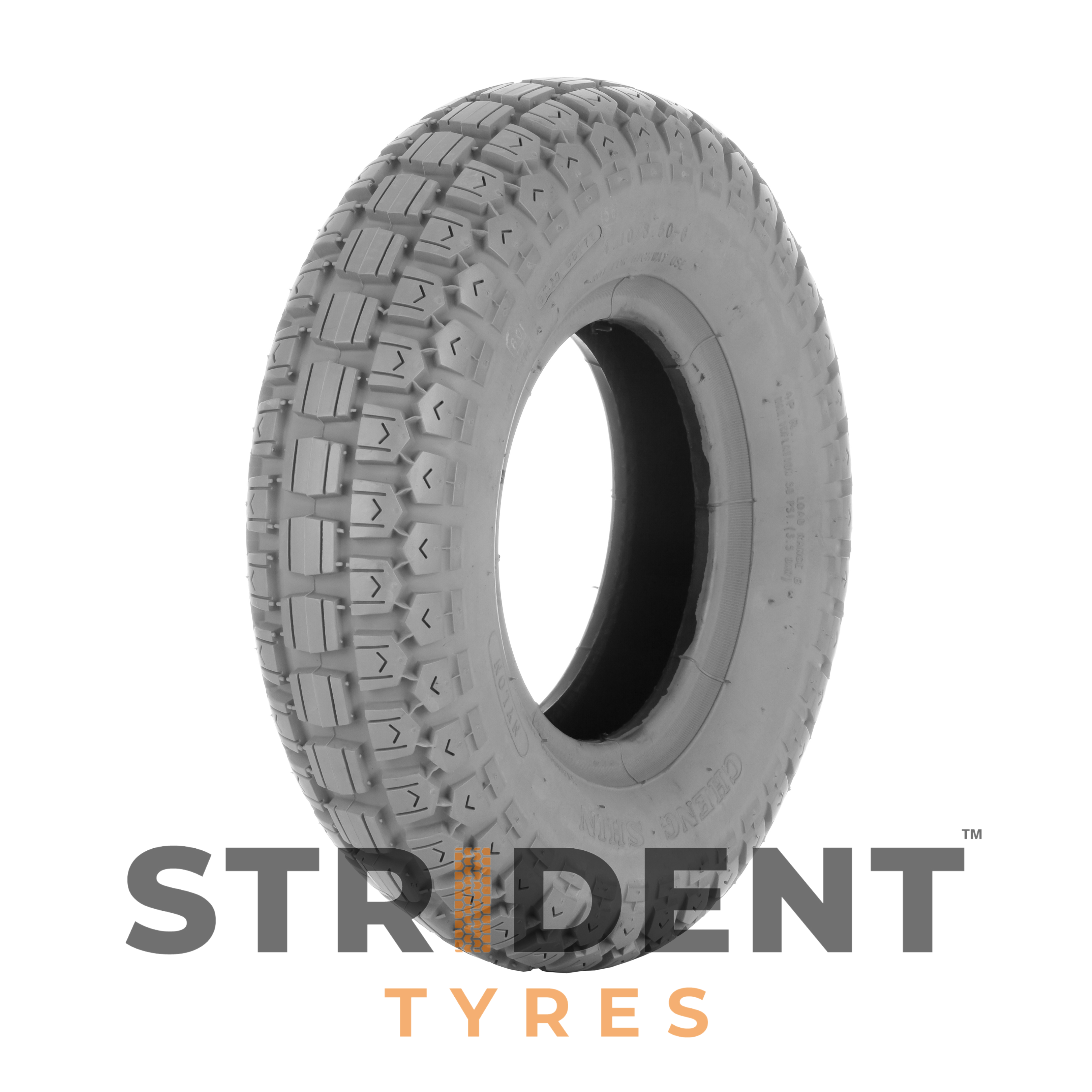 Pneumatic Grey Tyre 410/350 X6