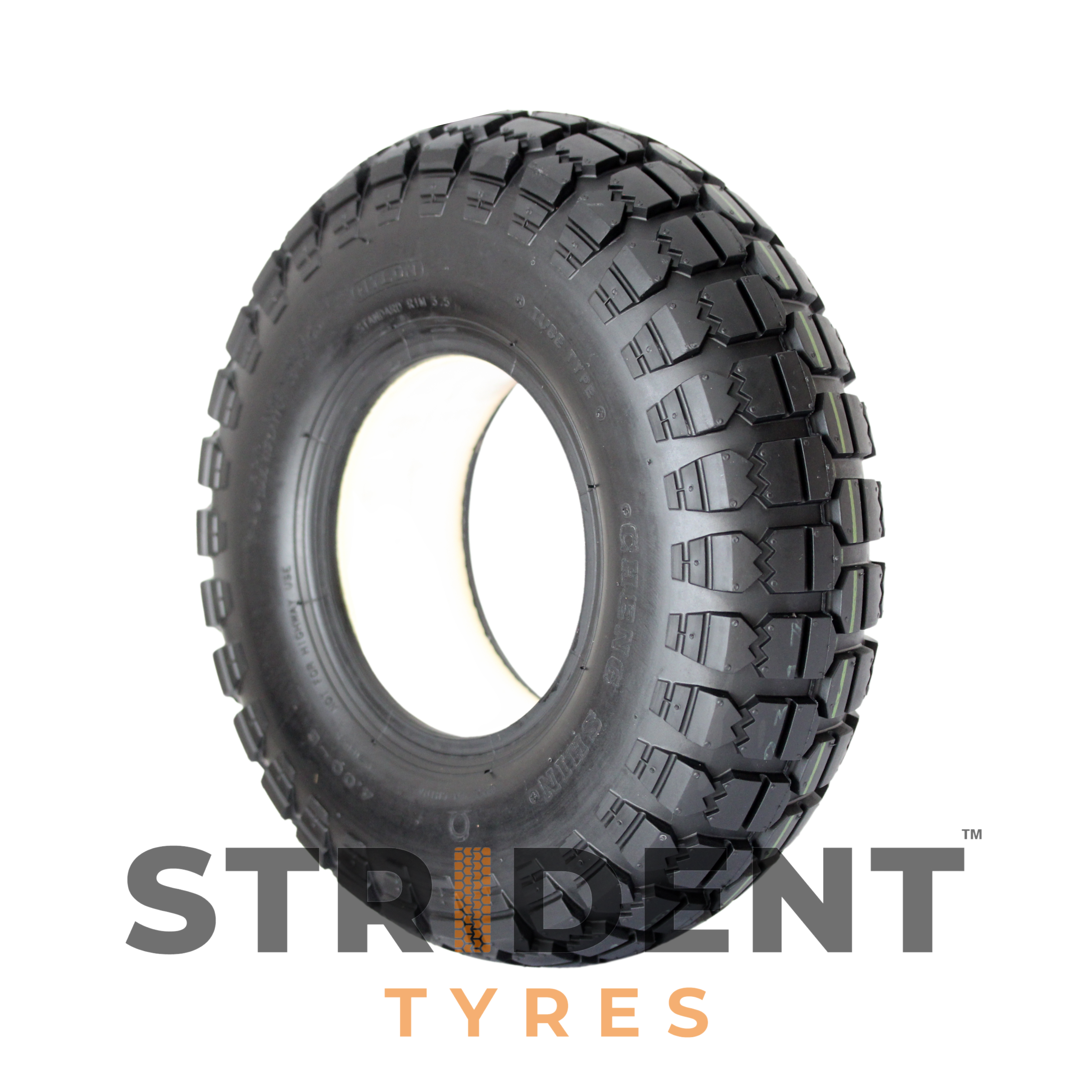 Solid Black Tyre 400 X 6