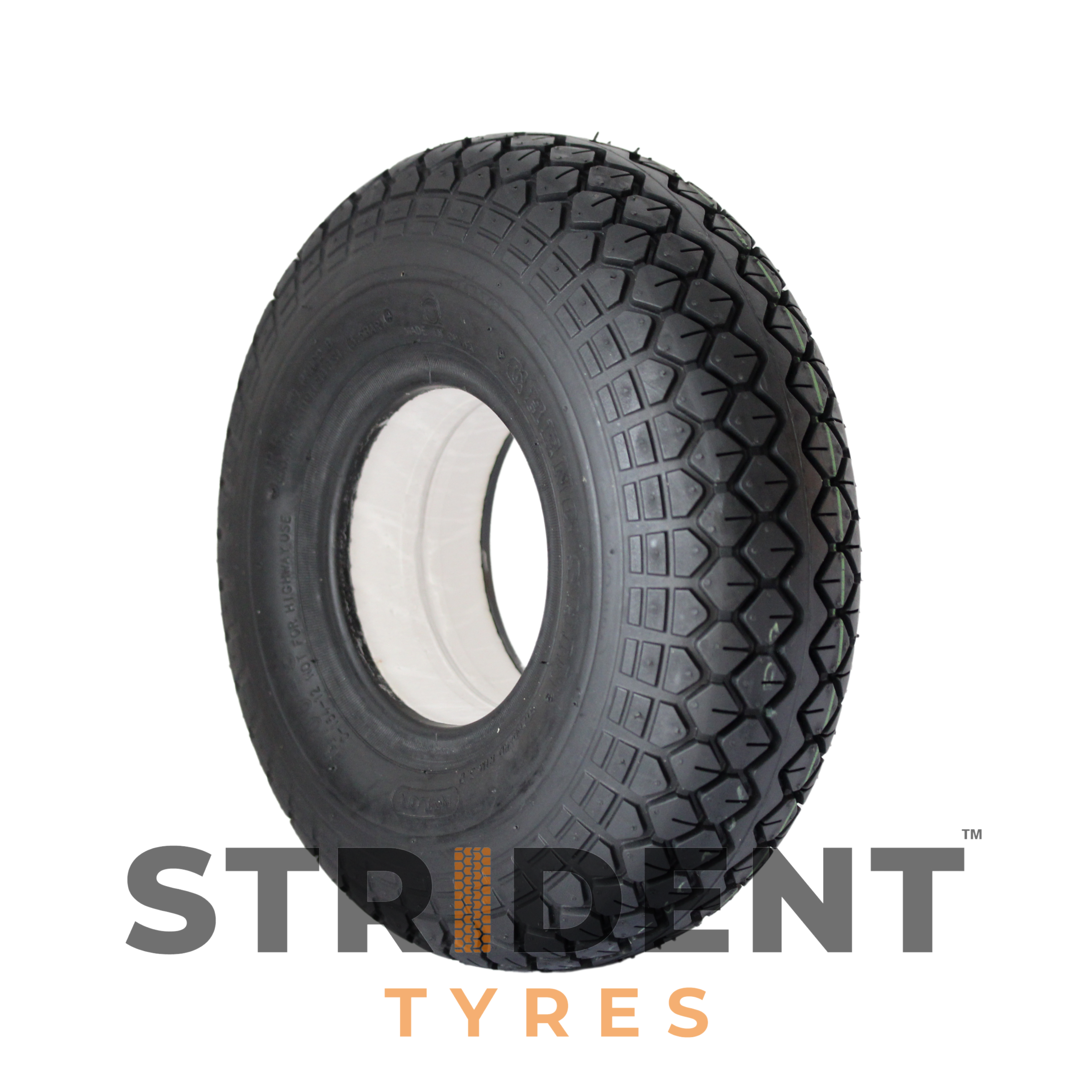 Solid Black Tyre 330 X 100 (4.00-5)
