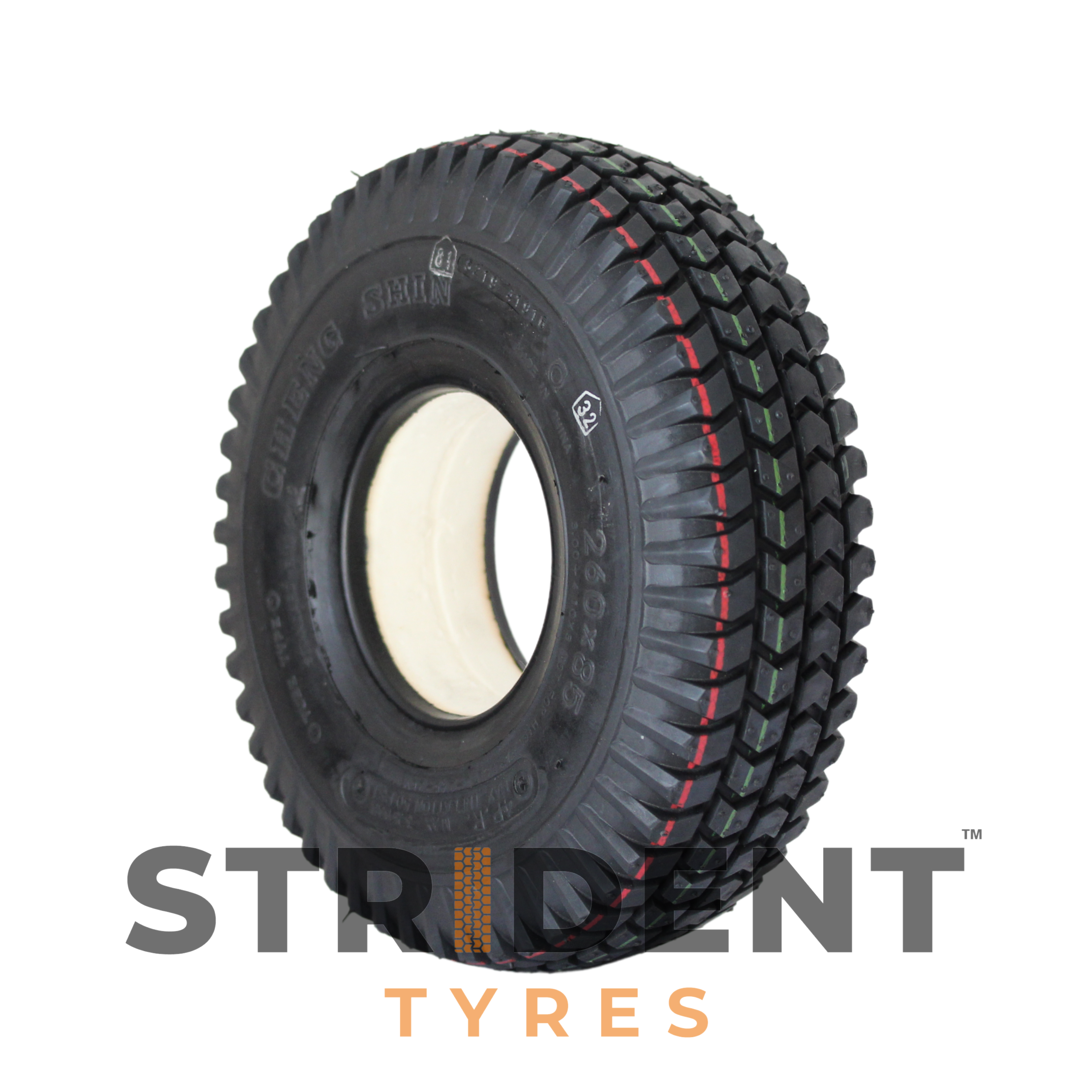 Solid Black Tyre 260 X 85   (3.00-4)