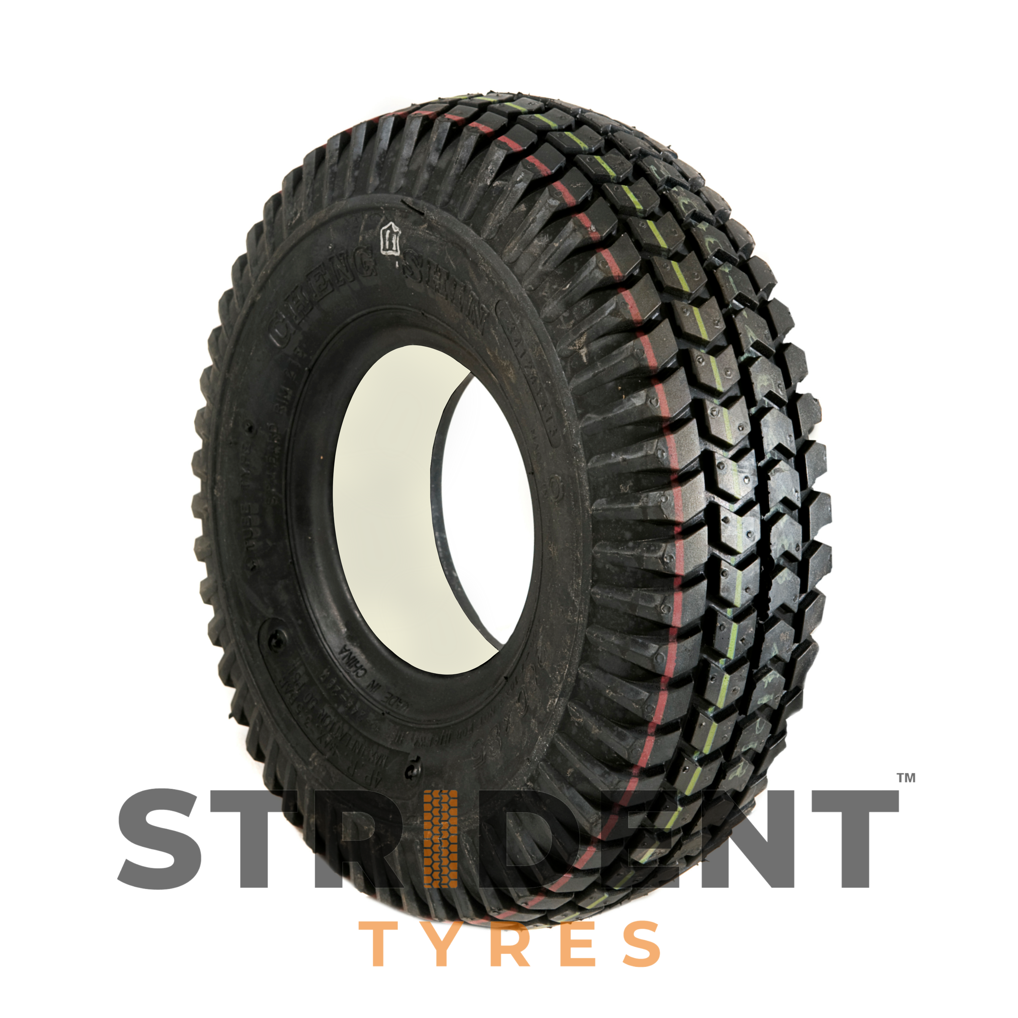 Solid Black Tyre 400 X 4
