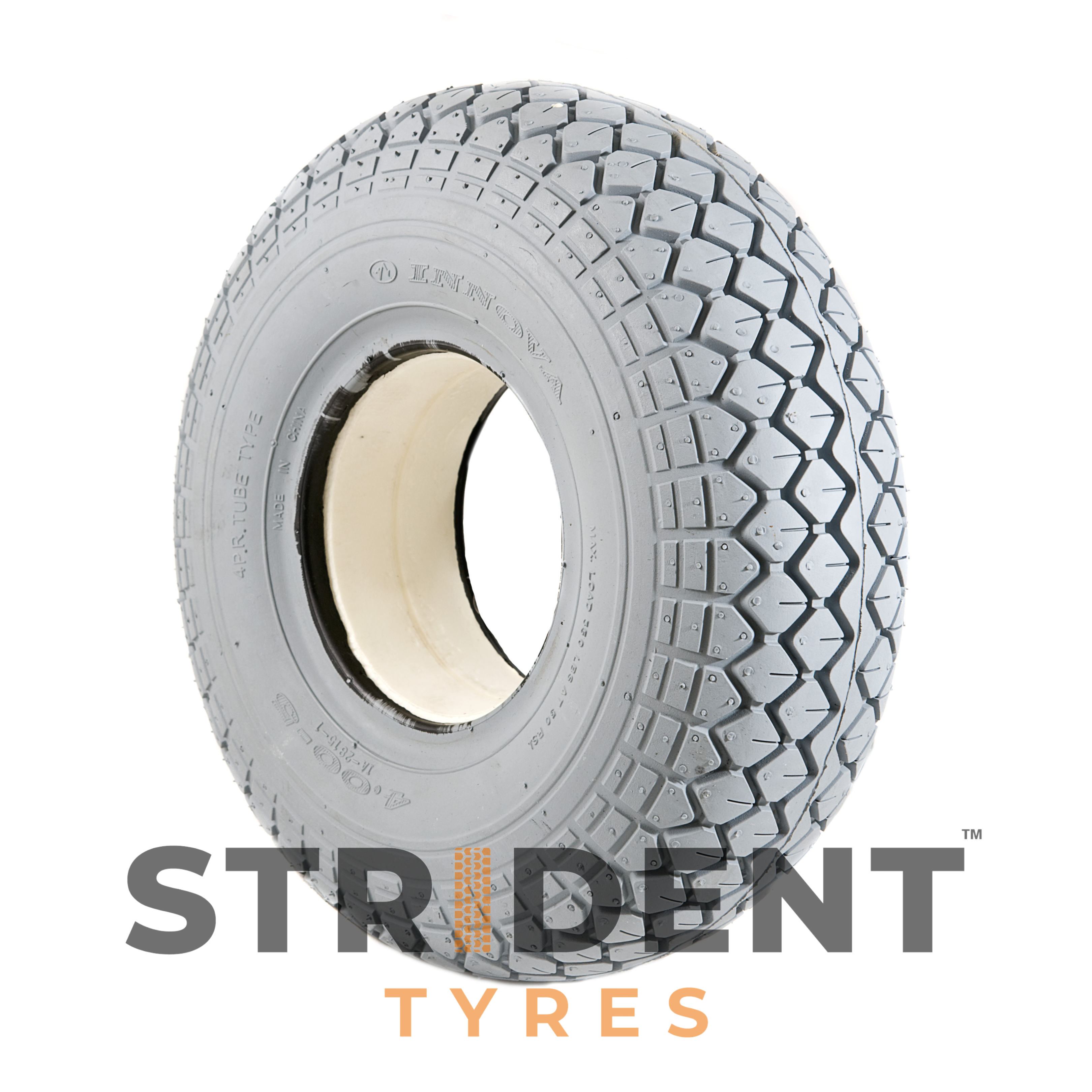 Solid Grey Tyre 330 X 100 (4.00-5)